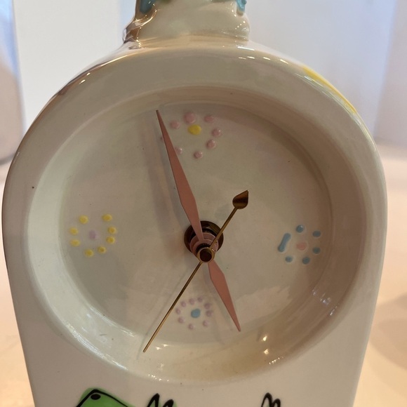 Handmade Pottery - “Time” For Tea. Clock, Teapot and 4 Cups - Picture 4 of 16